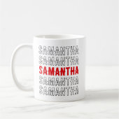 Custom Name Mug Gift for Kids, Friends & Coworkers コーヒーマグカップ (左)