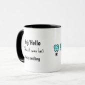 Custom Name Mug – Personalized Dental Gift マグカップ (正面左)