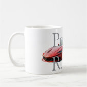 Custom Name Mug with car コーヒーマグカップ (左)