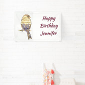 Custom Name Music Notes Song Bird 横断幕 (インサイチュ)