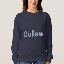 Custom Name Navy Blue Women's Sweatshirt スウェットシャツ