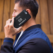 Custom Name Number Team Soccer Silhouette iPhoneケース