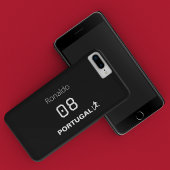 Custom Name Number Team Soccer Silhouette iPhoneケース