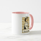 Custom Name Nurse life Coffee Mug Gift マグカップ (正面右)