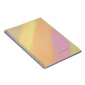 Custom Name on Cotton Candy Colors ノートブック (右側)