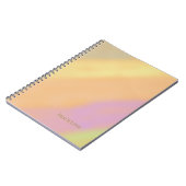 Custom Name on Cotton Candy Colors ノートブック (左側)