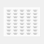 Custom name or company name fabric ラベル (シート)