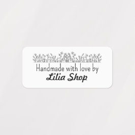 Custom name or company name fabric ラベル