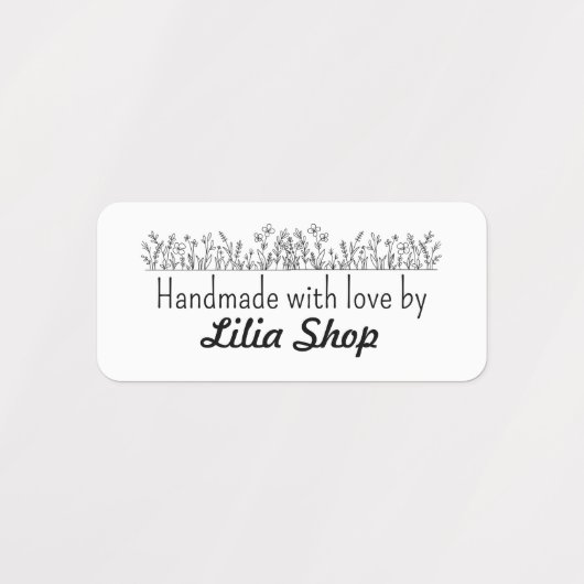 Custom name or company name fabric ラベル (デザイン1)