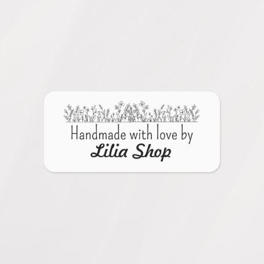 Custom name or company name fabric ラベル (デザイン2)