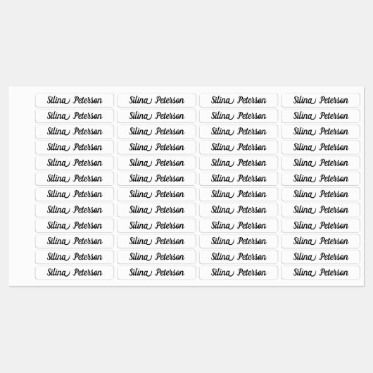 Custom name or company name fabric clothing ラベル (シート)