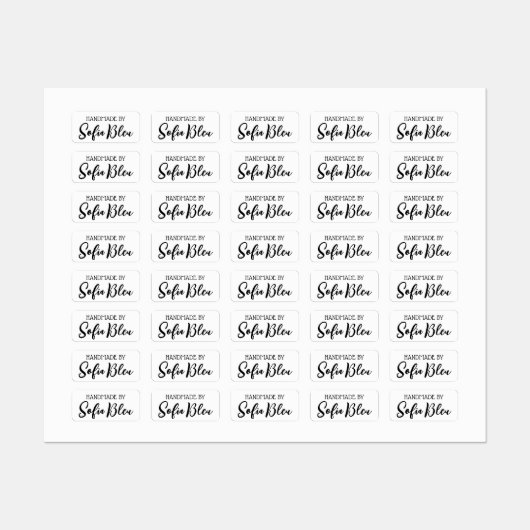 Custom name or company name fabric clothing labels ラベル (シート)