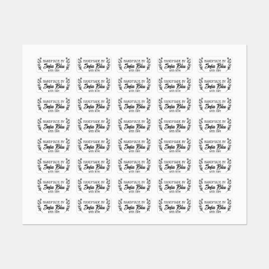 Custom name or company name fabric clothing labels ラベル (シート)