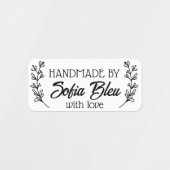 Custom name or company name fabric clothing labels ラベル (デザイン2)