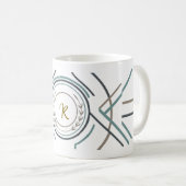 Custom Name or Initial Mug – Premium Gift コーヒーマグカップ (正面右)