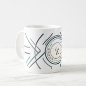 Custom Name or Initial Mug – Premium Gift コーヒーマグカップ (正面左)