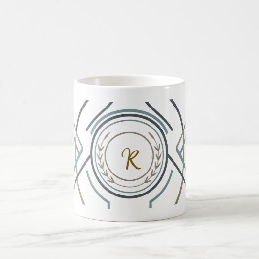 Custom Name or Initial Mug – Premium Gift コーヒーマグカップ (中央)