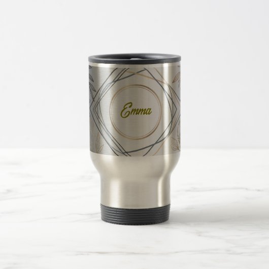 Custom Name or Initial Travel Mug – Personal Gift トラベルマグ (中央)