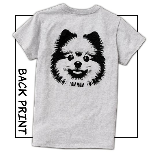 Custom Name Or Text Pop Art Pomeranian Mom Tシャツ