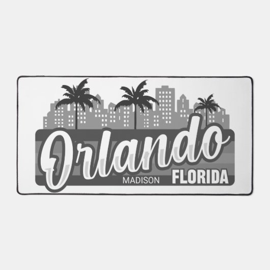 Custom Name Orlando Florida デスクマット (正面)