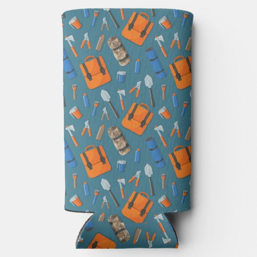 Custom Name Outdoor Gear Pattern Can Cooler スリム缶クーラー (裏面)