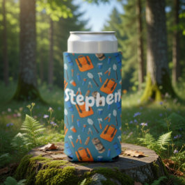 Custom Name Outdoor Gear Pattern Can Cooler スリム缶クーラー