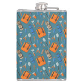 Custom Name Outdoor Gear Pattern Vinyl フラスク (裏面)