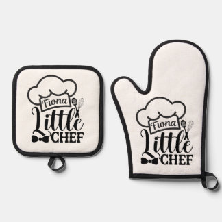 Custom name Oven Mitt & Pot Holder Set 鍋つかみ&鍋敷きセット
