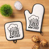 Custom name Oven Mitt & Pot Holder Set 鍋つかみ&鍋敷きセット (トップダウン)