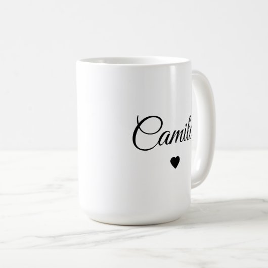 Custom Name Personalized Coffee Mug コーヒーマグカップ (正面右)