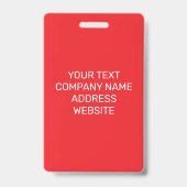 Custom Name Personalized Employee Company Logo  バッジ (裏面)