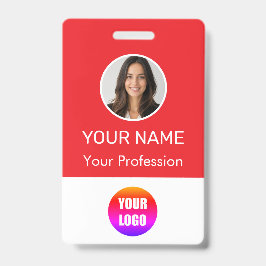 Custom Name Personalized Employee Company Logo  バッジ