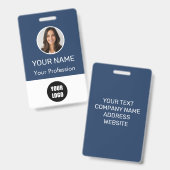 Custom Name Personalized Employee Company Logo  バッジ (正面＆裏面)