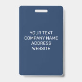 Custom Name Personalized Employee Company Logo  バッジ (裏面)