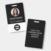 Custom Name Personalized Employee Company Logo  バッジ (正面＆裏面)