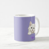 Custom Name Personalized Kitten Art Gift コーヒーマグカップ (正面右)