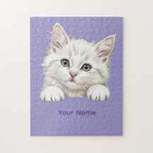 Custom Name Personalized Kitten Art Gift