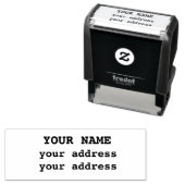 Custom Name Personalized Self-inking Simple Stamp  セルフインキングスタンプ (インサイチュ)