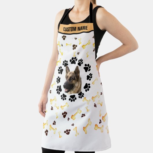 Custom Name Pet Memorial Apron - Elegant Dog, Cat エプロン (インサイチュ)