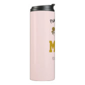 Custom Name Pickleball Mom Modern Sports Gift Pink タンブラー (回転左)