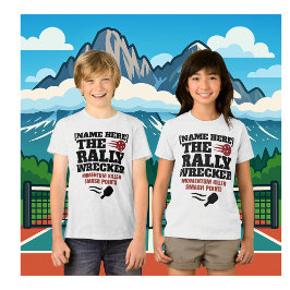 Custom Name Pickleball Rally Wrecker トライブレンドＴシャツ