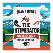 Custom Name Pickleball Sport Towel The Intimidator ゴルフタオル