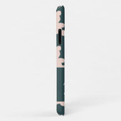 Custom name pink teddy bear silhouette Case-Mate iPhoneケース (裏面/右)