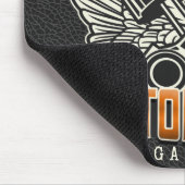 Custom NAME Pistons Wings Motorcycle Biker Garage マウスパッド (コーナー)