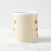 Custom Name Poodle Ornament – Handdrawn Dog Gift ジャンボコーヒーマグカップ (正面)