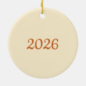 Custom Name Poodle Ornament – Handdrawn Dog Gift セラミックオーナメント (裏面)