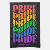 Custom Name Pride キッチンタオル (縦)