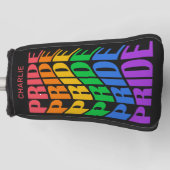 Custom Name Pride ゴルフヘッドカバー (正面)