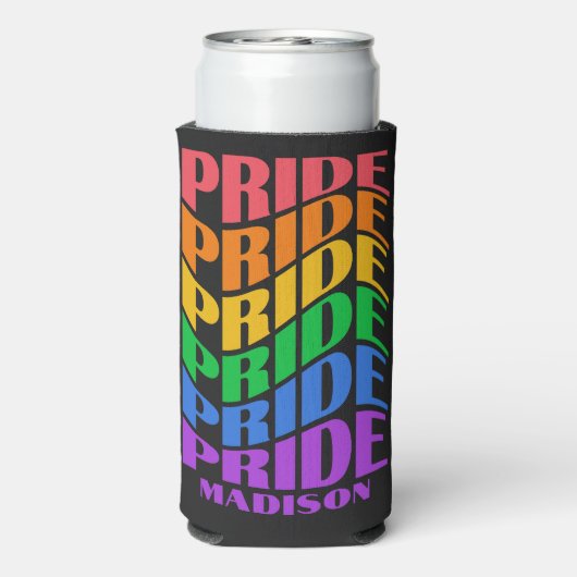 Custom Name Pride スリム缶クーラー (Seltzer裏面)
