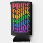 Custom Name Pride スリム缶クーラー (裏面)